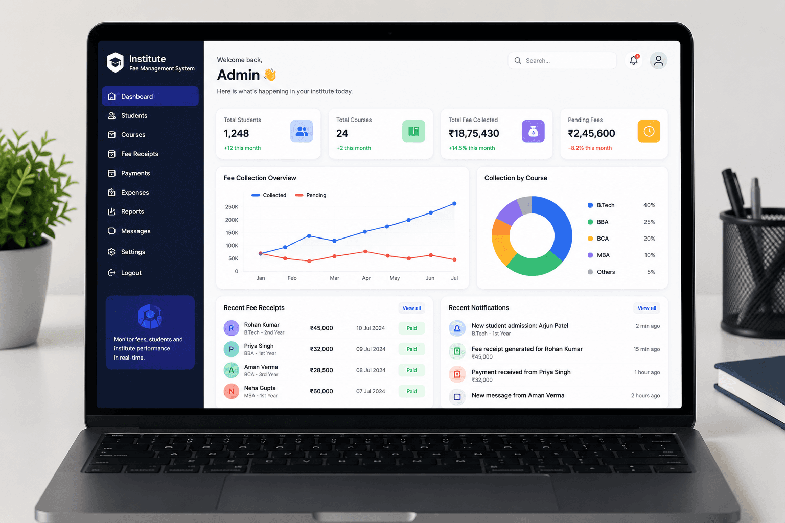 Institute Fee Management System